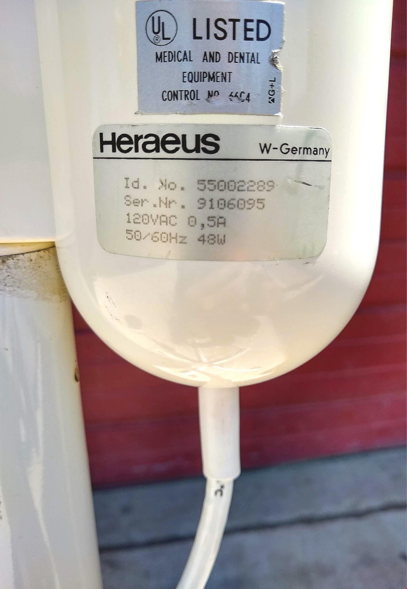 HERAEUS HILL ROM HANAU MOBILE EXAM DENTAL MEDICAL LIGHT SWIVEL STAND - FREE SHIP