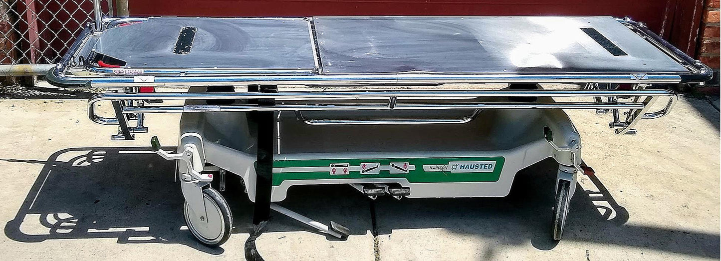 500lbs CAPACITY HAUSTED 462 HORIZON AIRGLIDE HOSPITAL TRANSPORT GURNEY STRETCHER