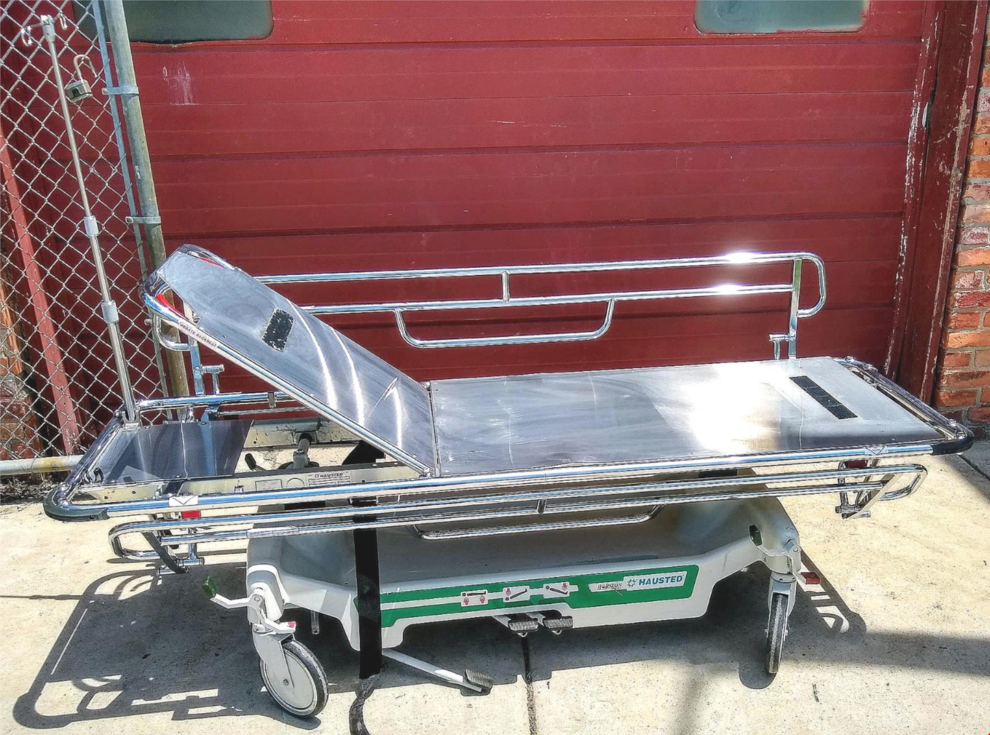 500lbs CAPACITY HAUSTED 462 HORIZON AIRGLIDE HOSPITAL TRANSPORT GURNEY STRETCHER