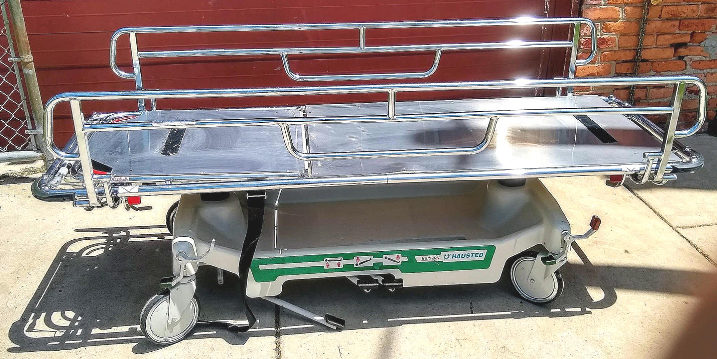 500lbs CAPACITY HAUSTED 462 HORIZON AIRGLIDE HOSPITAL TRANSPORT GURNEY STRETCHER