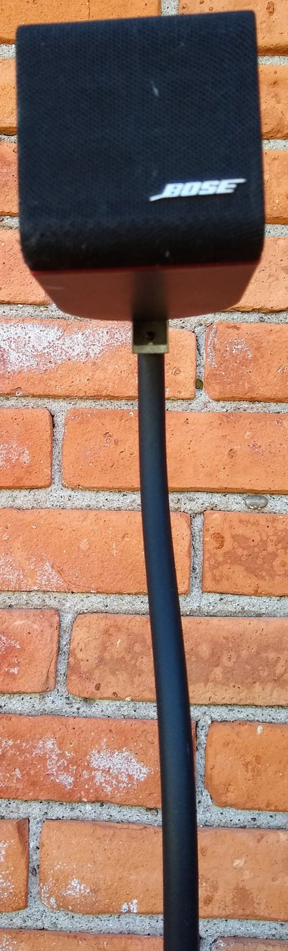 BOSE ACOUSTIMASS® 6 HOME ENTERTAINMENT & WOOFER TWO REDLINE CUBE SPEAKERS STANDS