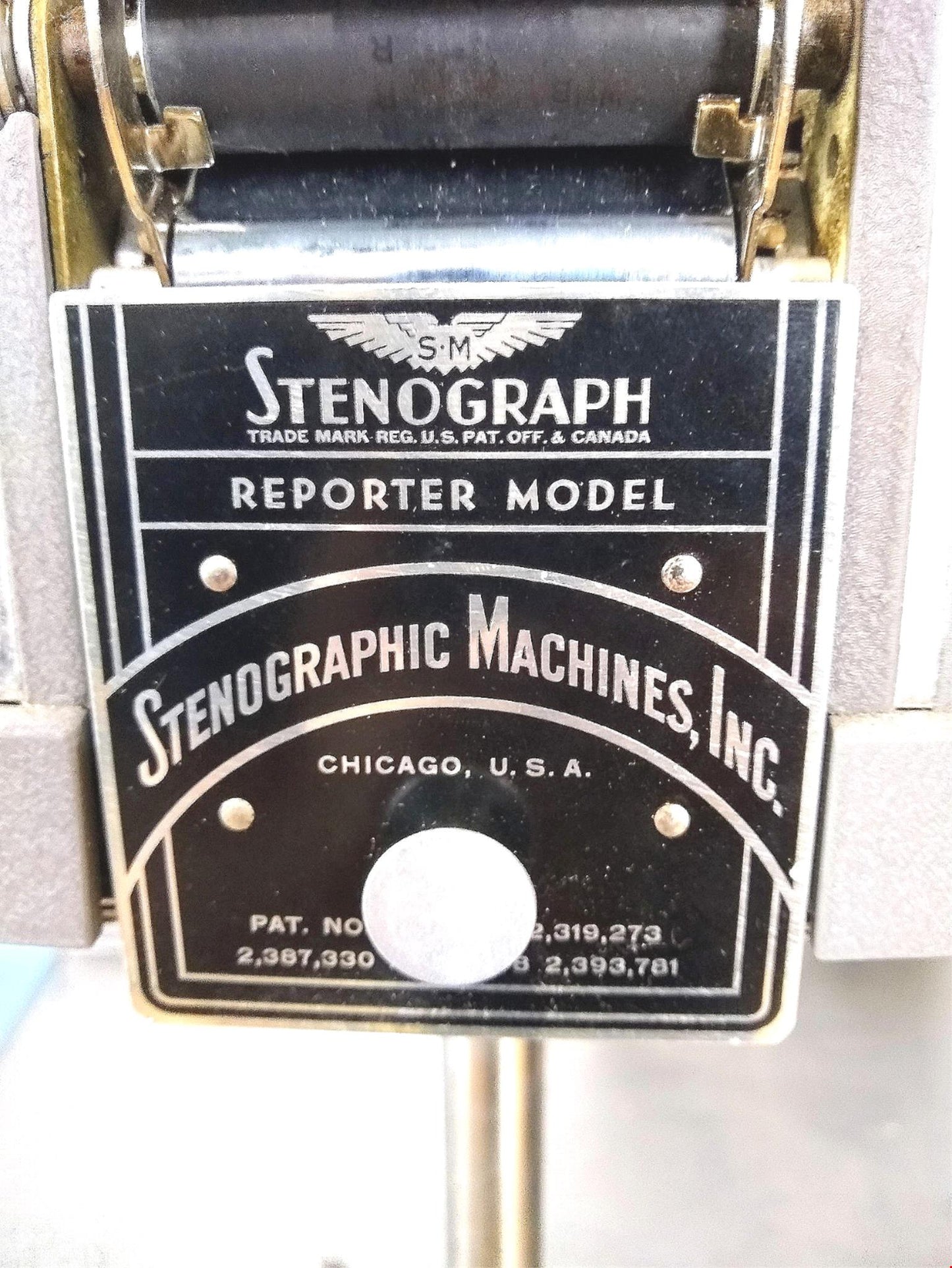 STENTURA REPORTER STENOGRAPH EASYLOCK TRIPOD COURT REPORTING WRITER STEVE SINELL