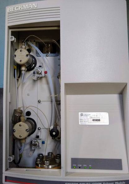 BECKMAN COULTER®  SYSTEM GOLD 125NM SOLVENT MODULE PUMP 728395 FREE SHIPPING