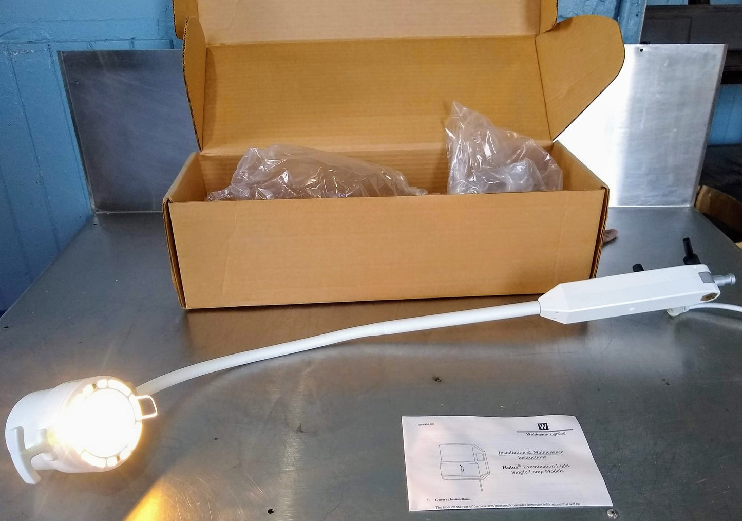 HALUX 50 SX GOOSENECK MEDICAL EXAM LIGHT by WALDMANN DERUNGS® LIGHTING FREE SHIP