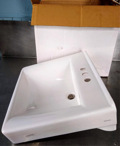 KOHLER 20" x 18" WALL MOUNT COMMERCIAL SINK withHOT & COLD FAUCET HOLES FREESHIP