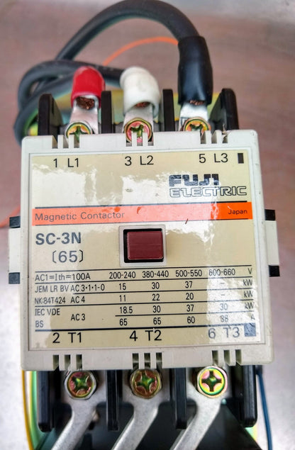 FUJI ELECTRIC SC-3N MAGNETIC CONTACTOR & STARTER FREE SHIPPING