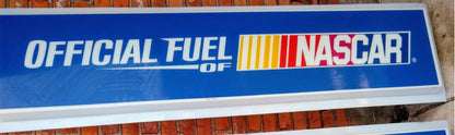 VINTAGE BIG 71" x 18" OFFICIAL FUEL NASCAR ACRYLIC DISPLAY SIGN FREE SHIP
