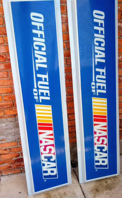 VINTAGE BIG 71" x 18" OFFICIAL FUEL NASCAR ACRYLIC DISPLAY SIGN FREE SHIP