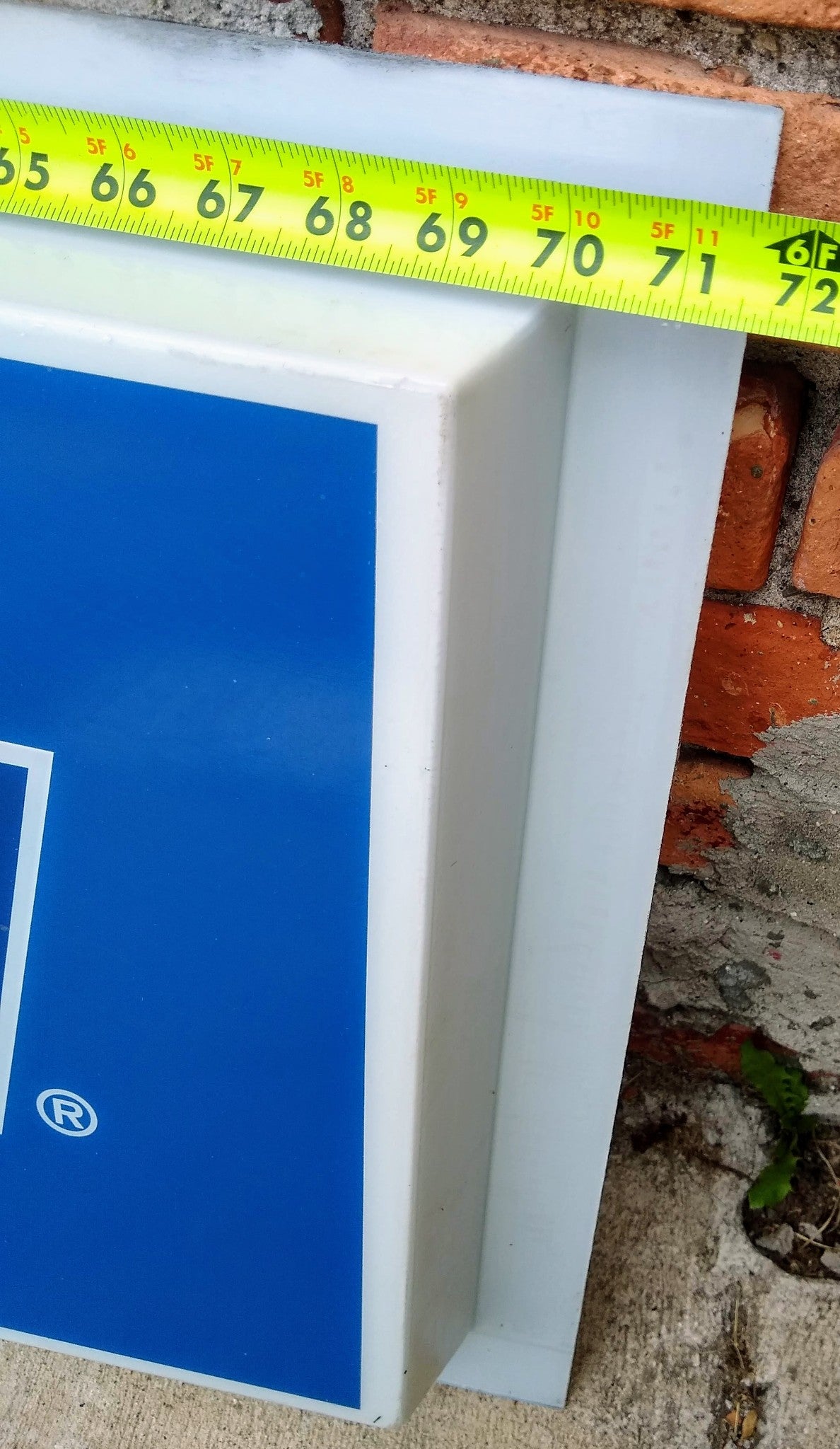 VINTAGE BIG 71" x 18" OFFICIAL FUEL NASCAR ACRYLIC DISPLAY SIGN FREE SHIP