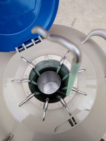 TAYLOR WHARTON 21HCL 21Liter CRYOGENIC TANK 9 INSERTS DEWAR WHEEL DOLLY FREESHIP