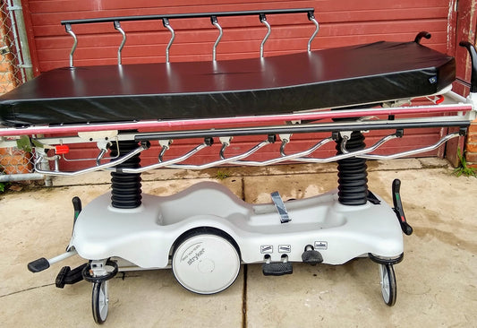 STRYKER 660 BIG WHEEL & PAD HOSPITAL EMERGENCY GURNEY BED STRETCHER FREE SHIP