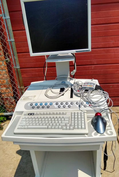 GE SERIES 2000 STRESS TEST EKG CAM 14 CASE MARQUETTE LEADWIRE TREADMILL FREESHIP