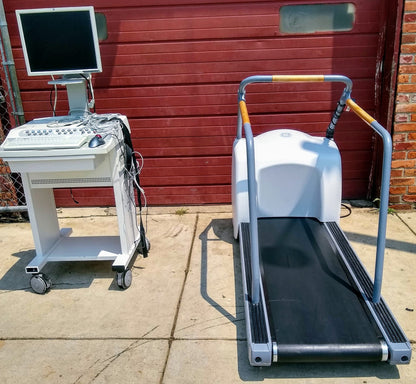GE SERIES 2000 STRESS TEST EKG CAM 14 CASE MARQUETTE LEADWIRE TREADMILL FREESHIP