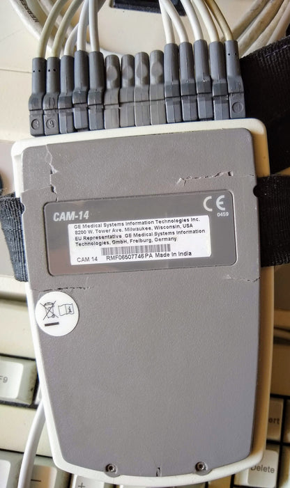 GE SERIES 2000 STRESS TEST EKG CAM 14 CASE MARQUETTE LEADWIRE TREADMILL FREESHIP