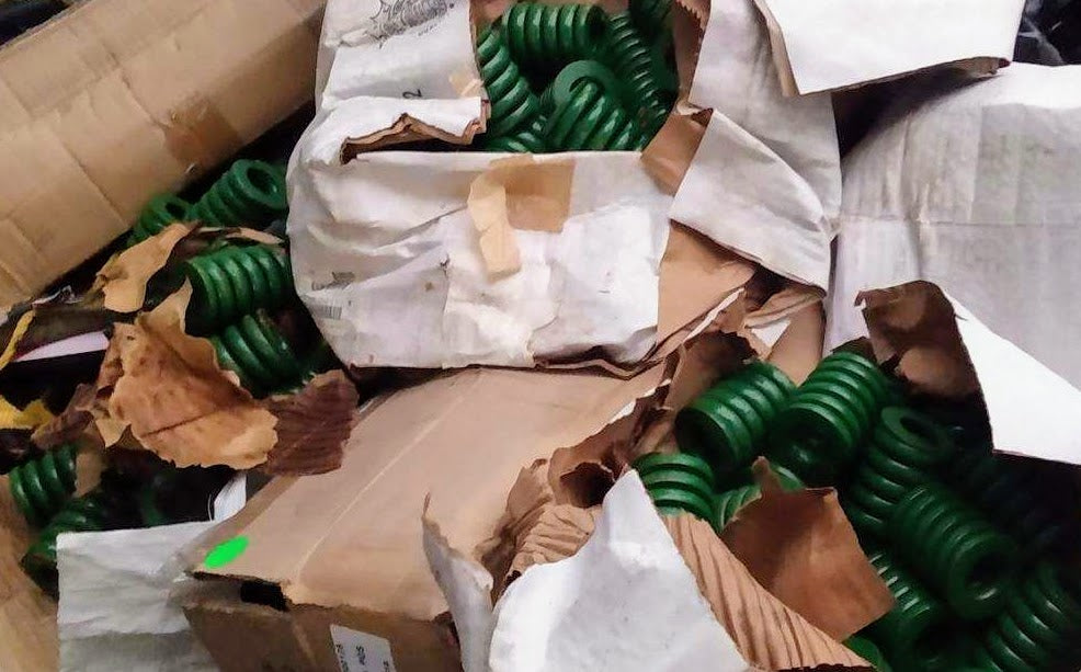 5 Units of RAYMOND 2 x 3" / 50 x 76mm GREEN SPRING COIL DIECO HX 71 FREESHIPPING