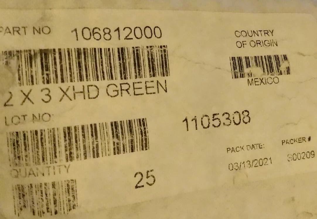 5 Units of RAYMOND 2 x 3" / 50 x 76mm GREEN SPRING COIL DIECO HX 71 FREESHIPPING