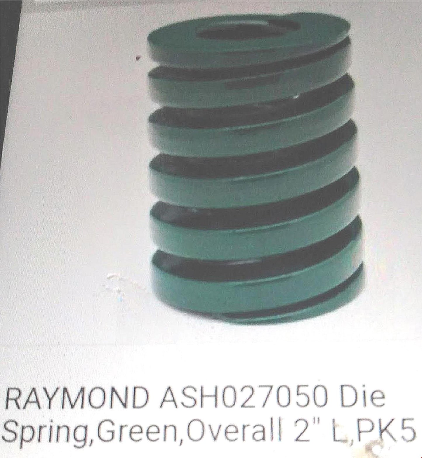 5 Units of RAYMOND 2 x 3" / 50 x 76mm GREEN SPRING COIL DIECO HX 71 FREESHIPPING