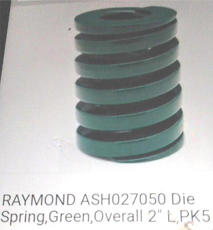 5 Units of RAYMOND 2 x 3" / 50 x 76mm GREEN SPRING COIL DIECO HX 71 FREESHIPPING