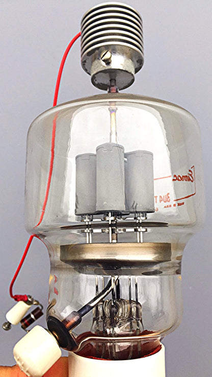 3 EIMAC 304 TL 6406 VACUUM TUBES & PIN TUBE SOCKET WORK PERFECT FREE SHIP