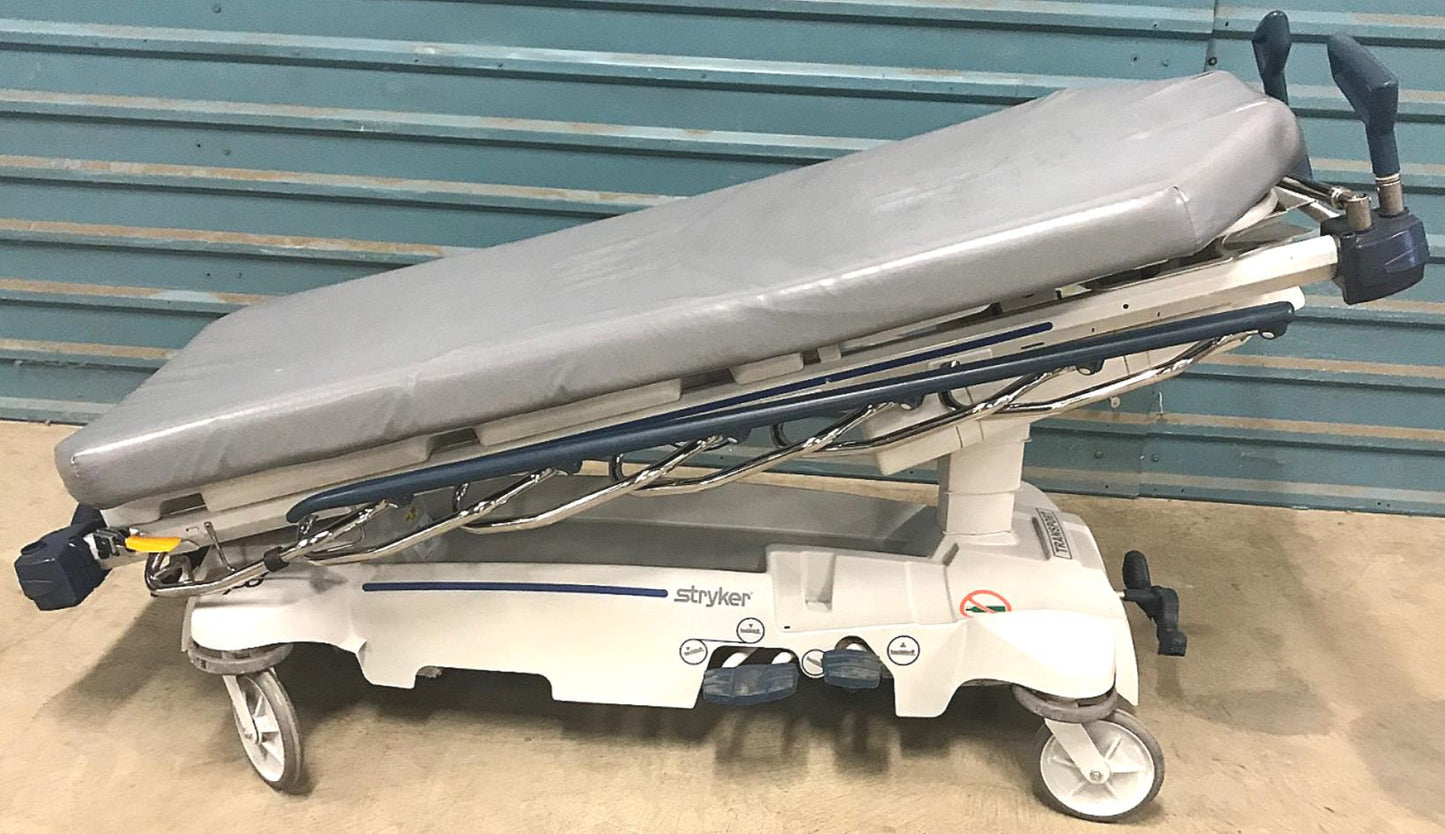 STRYKER 1007 GLIDEAWAY HOSPITAL EMERGENCY TRANSPORT GURNEY STRETCHER - FREE SHIP