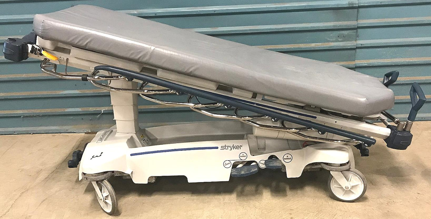 STRYKER 1007 GLIDEAWAY HOSPITAL EMERGENCY TRANSPORT GURNEY STRETCHER - FREE SHIP