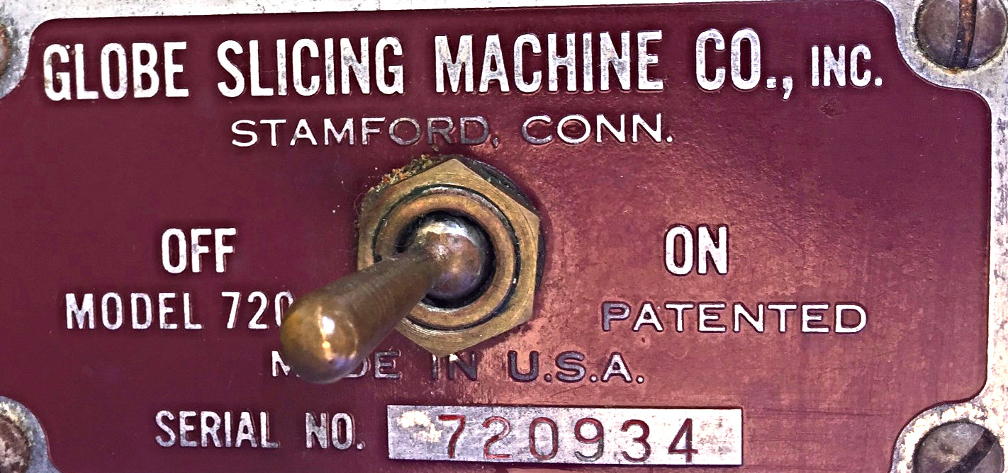 GLOBE MODEL 720 AUTOMATIC FEED AUTO SLICER COMMERCIAL DELI 1 PHASE