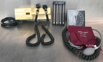 WELCH ALLYN 767 SERIES OTOSCOPE OPHTHALMOSCOPE BLOOD PRESSURE CUFF FREE SHIPPING