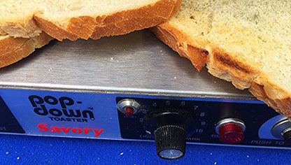 SAVORY POP DOWN COMMERCIAL BREAD TOASTER PD4 WATCH VIDEO FREE SHIP