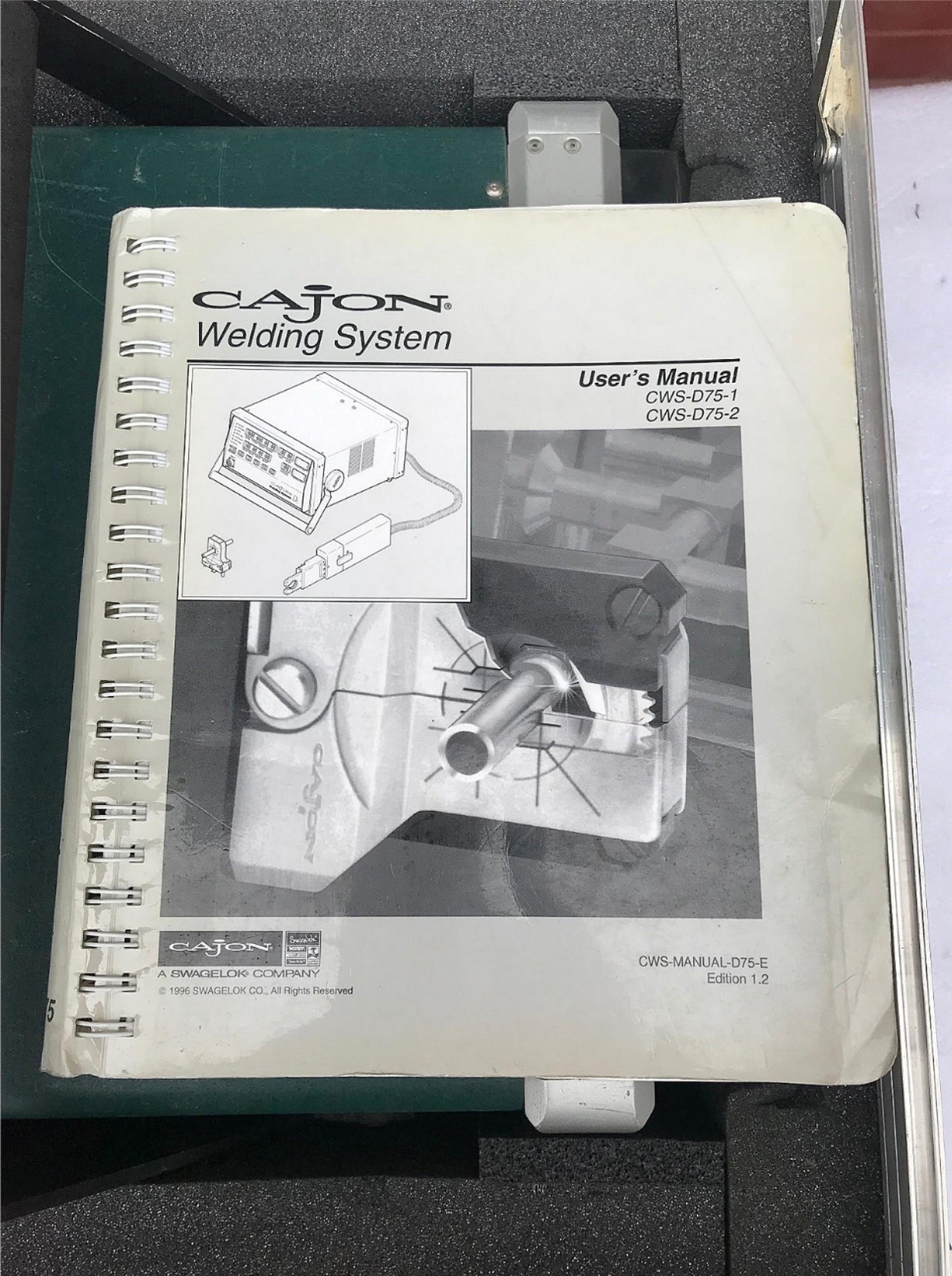CAJON CWS-D75-1 SWAGELOK TUBE ARC ORBITAL PIPE WELDING POLYSOUDE SYSTEM WELDER