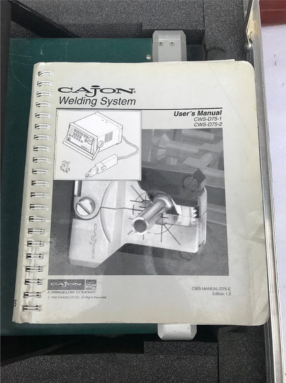 CAJON CWS-D75-1 SWAGELOK TUBE ARC ORBITAL PIPE WELDING POLYSOUDE SYSTEM WELDER