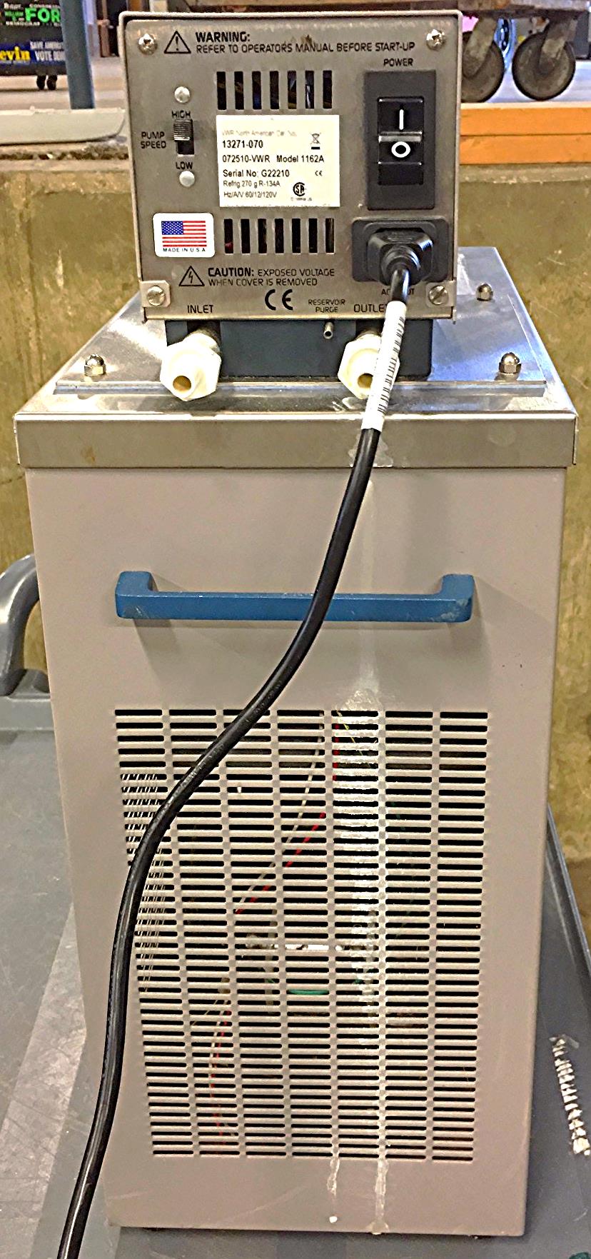 6 LITER VWR 1162A RECIRCULATOR REFRIGERATING HEATED CHILLER COOLER 100% PERFECT