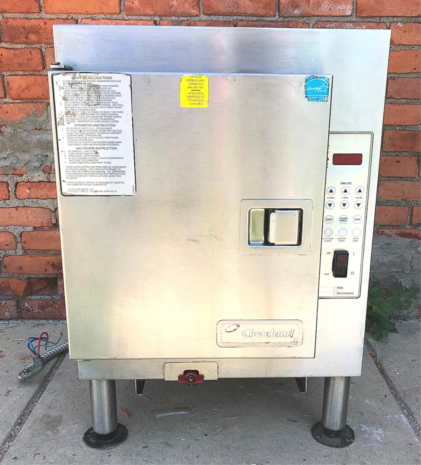 CLEVELAND 1SCE RESTAURANT KITCHEN STEAMER DIRECT STEAM 220Volt 3PHASE WATCHVIDEO