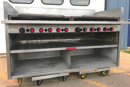 NATURAL GAS MAGIKITCH'N 60" FMRMB60 RADIANT CHARBROILER GRILL RESTAURANT FREESHI