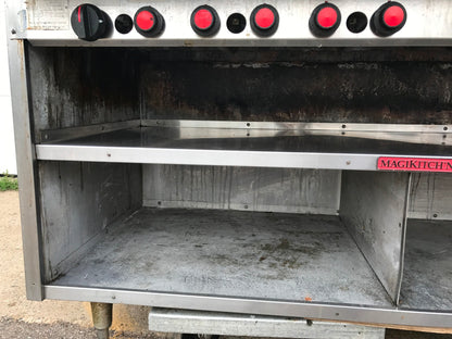 NATURAL GAS MAGIKITCH'N 60" FMRMB60 RADIANT CHARBROILER GRILL RESTAURANT FREESHI