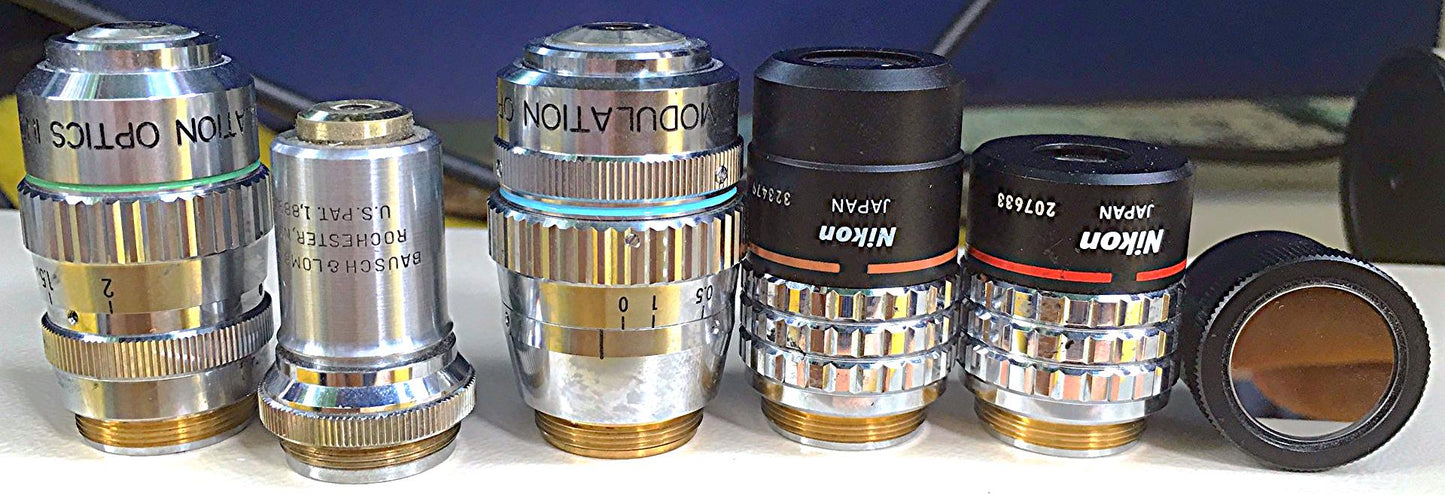 NIKON DIAPHOT 300 INVERTED PHASE CONTRAST FLUORESCENCE MICROSCOPE & POWER SUPPLY