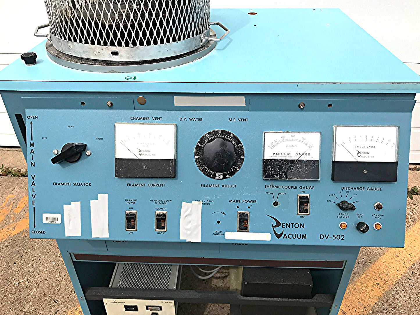 DENTON VACUUM PV-502 EVAPORATOR SPUTTER PFEIFFER BALZERS TPH 170 TCP 300 PUMP