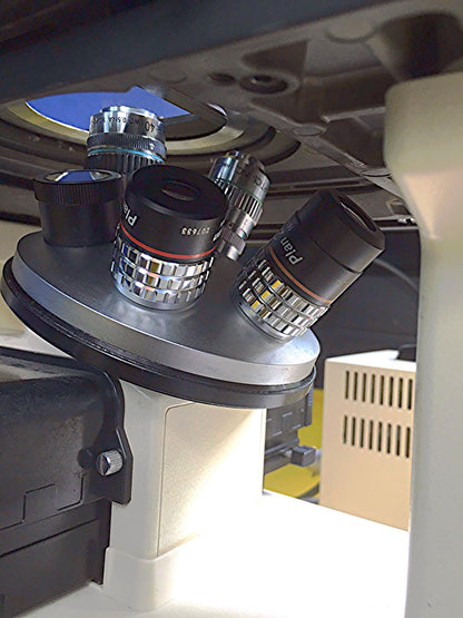 NIKON DIAPHOT 300 INVERTED PHASE CONTRAST FLUORESCENCE MICROSCOPE & POWER SUPPLY