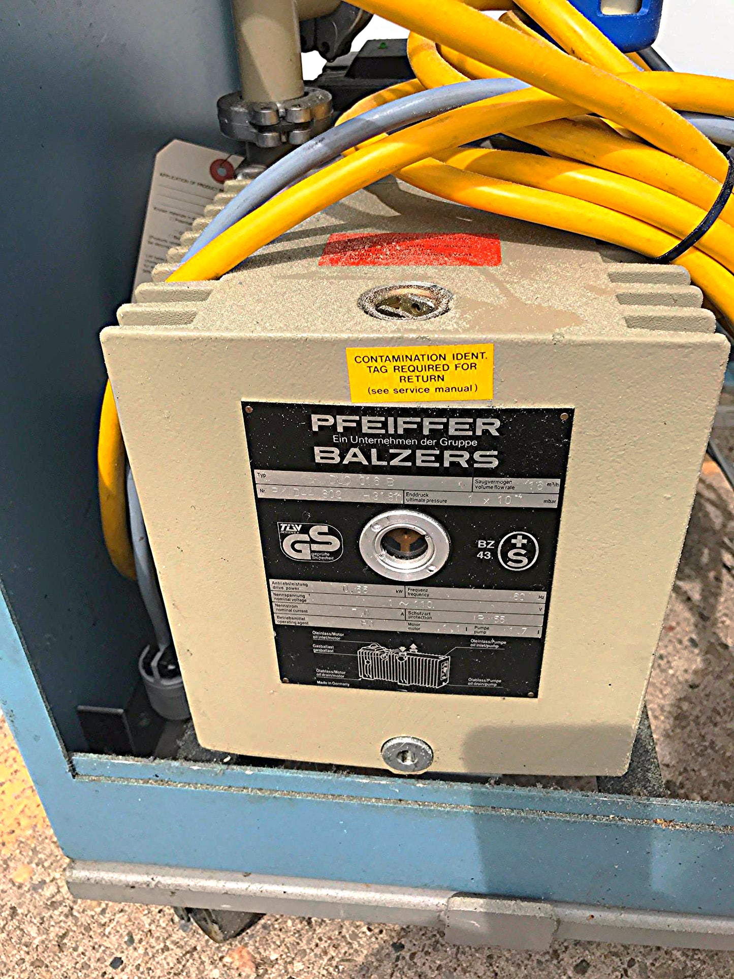 DENTON VACUUM PV-502 EVAPORATOR SPUTTER PFEIFFER BALZERS TPH 170 TCP 300 PUMP