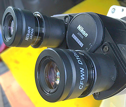 NIKON DIAPHOT 300 INVERTED PHASE CONTRAST FLUORESCENCE MICROSCOPE & POWER SUPPLY