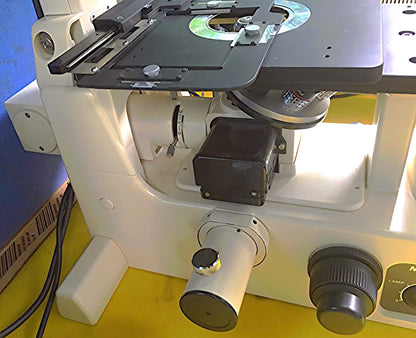 NIKON DIAPHOT 300 INVERTED PHASE CONTRAST FLUORESCENCE MICROSCOPE & POWER SUPPLY