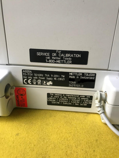 AG204 BALANCE METTLER TOLEDO 0 to 210grams WORKS PERFECTLY WATCH VIDEO FREE SHIP