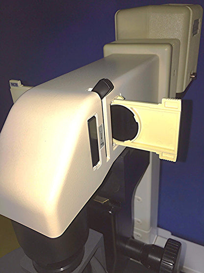 NIKON DIAPHOT 300 INVERTED PHASE CONTRAST FLUORESCENCE MICROSCOPE & POWER SUPPLY