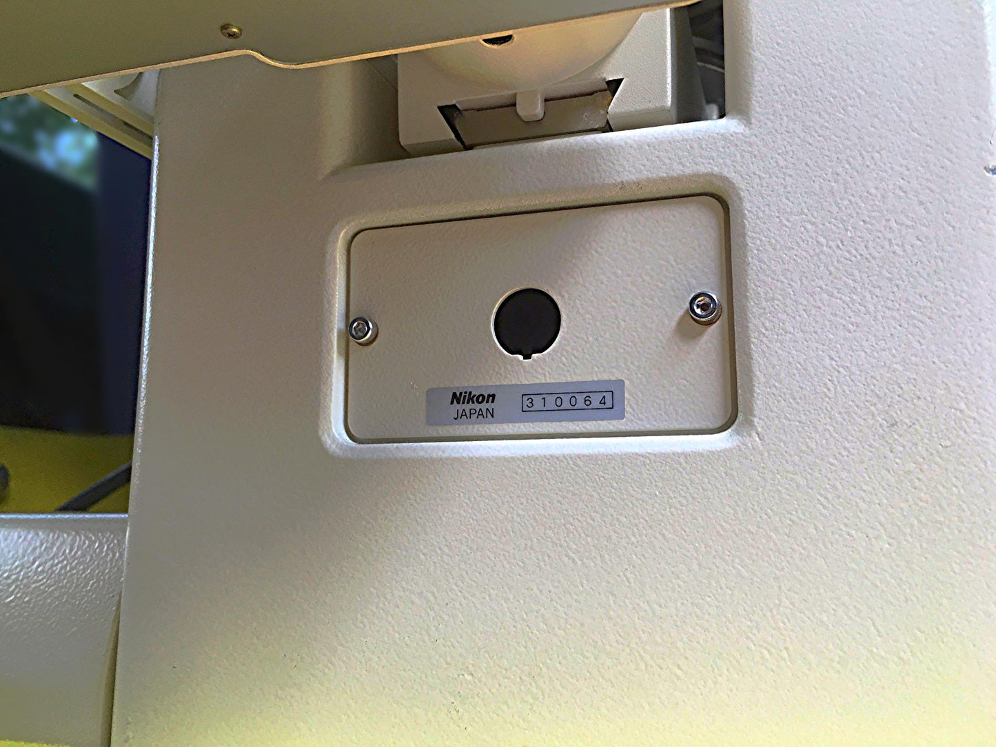 NIKON DIAPHOT 300 INVERTED PHASE CONTRAST FLUORESCENCE MICROSCOPE & POWER SUPPLY