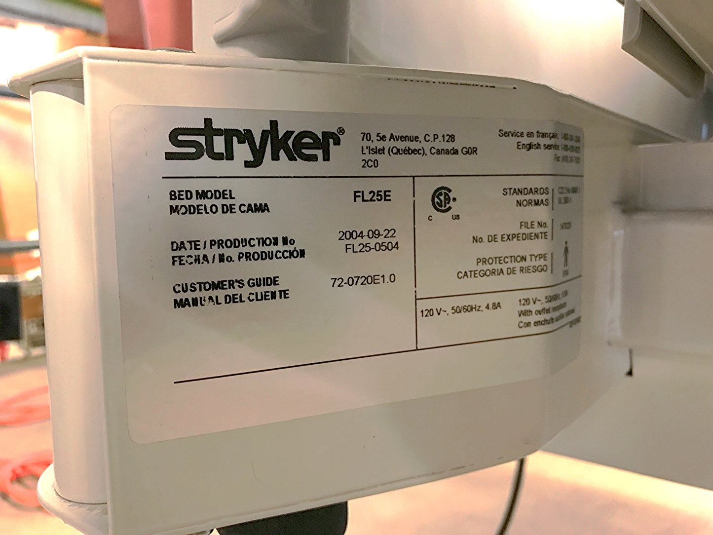 NEW STRYKER GOBED II ELECTRIC PATIENT CLINIC SURGICAL HOSPITAL BED MATTRESS FREE