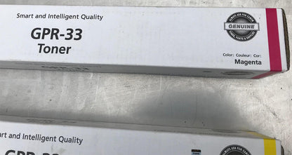 3CANON imageRUNNER ORIGINAL GPR33 BLACK YELLOW MAGENTA TONER C7065 55 75 6255 65