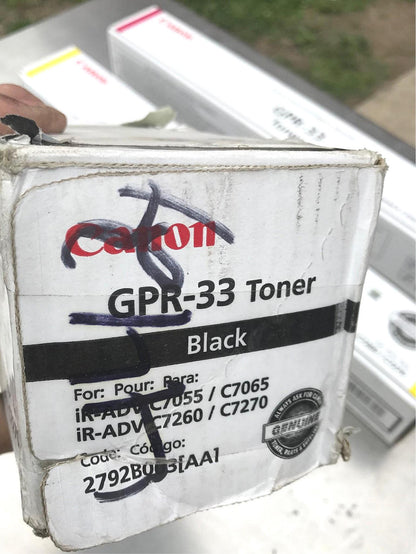 3CANON imageRUNNER ORIGINAL GPR33 BLACK YELLOW MAGENTA TONER C7065 55 75 6255 65