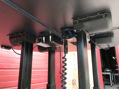 ERGOQUEST ERGONOMIC POWER HI-LO COMPUTER WORKSTATION MODEL DESK 8 WATCH VIDEO