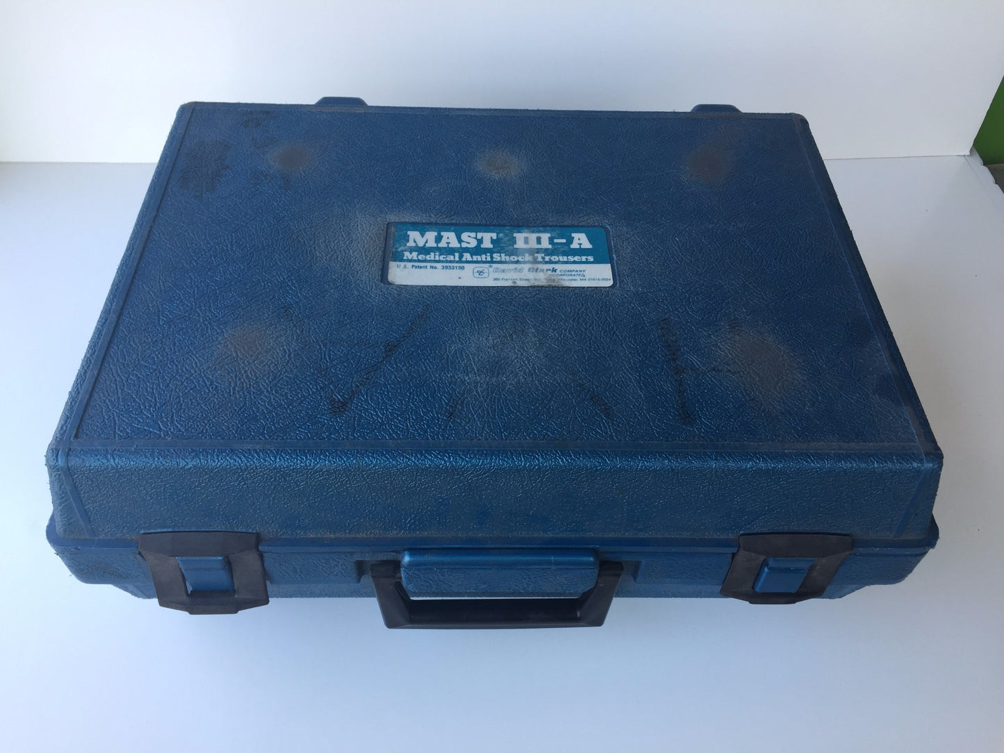 DAVID CLARK PASG MAST III-A MEDICAL ANTISHOCK TROUSERS w/ PUMP & CASE FREE SHIP