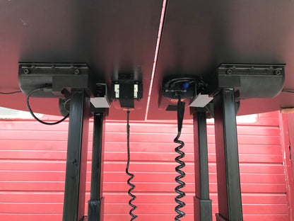 ERGOQUEST ERGONOMIC POWER HI-LO COMPUTER WORKSTATION MODEL DESK 8 WATCH VIDEO