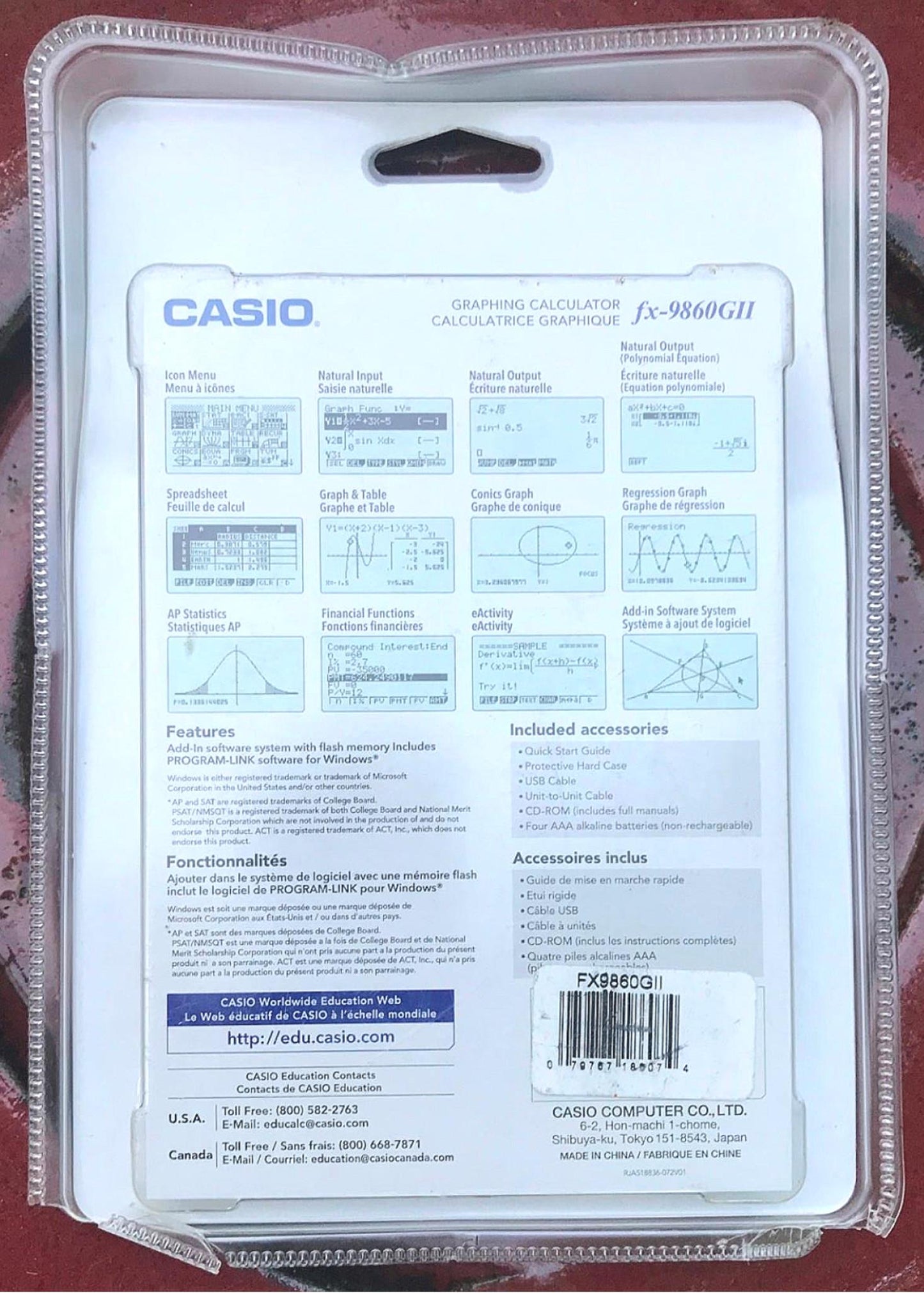 CASIO fx-9860GII ADVANCED GRAPHING CLASSROOM CALCULATOR FREE SHIPPING